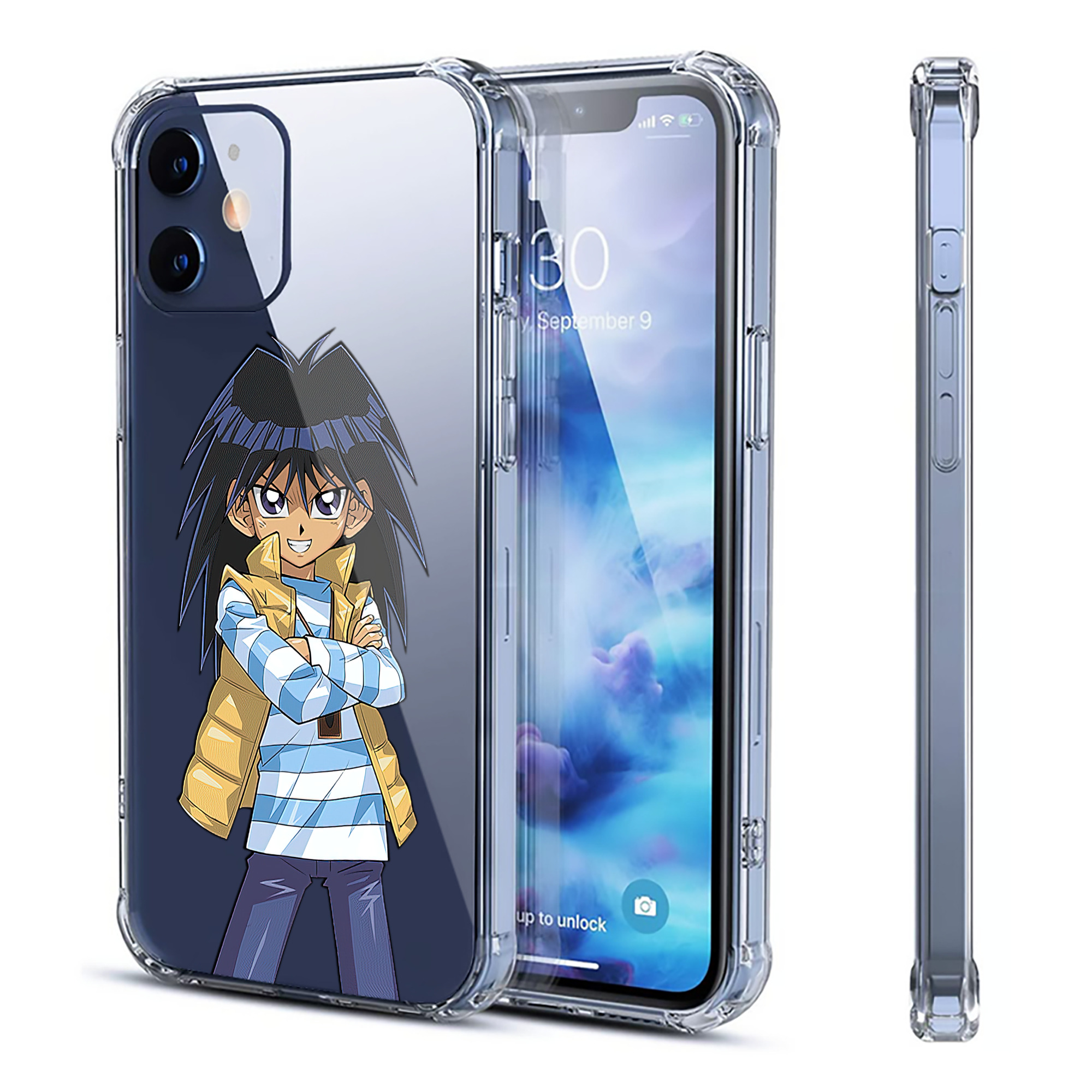 （画像用） 遊☆戯☆王 Yu-Gi-Oh! 【iPhone 12シリーズ対応】透明スマホケース（クリアソフトケース）